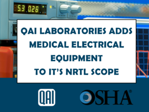 QAI NRTL for Medical Electrical Devices