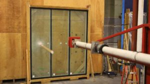 Florida Building Code fenestration testing in progress at QAI lab